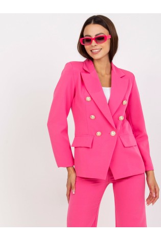 Tamsiai rožinis švarkelis moterims Italy Moda-DHJ-MA-15555.00P