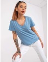 Šviesiai mėlyni marškinėliai moterims-TW-TS-1002.28X