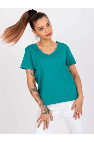 Tamsiai žalia marškinėliai moterims-TW-TS-1002.28X