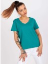 Tamsiai žalia marškinėliai moterims-TW-TS-1002.28X