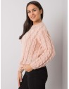 Šviesiai rožinis megztinis Rue Paris-TO-SW-2535.27X