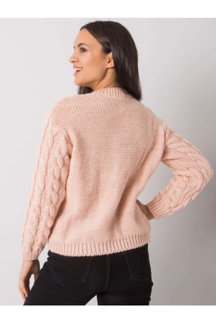 Šviesiai rožinis megztinis Rue Paris-TO-SW-2535.27X