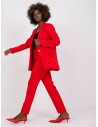 Raudonas švarkelis moterims Italy Moda-DHJ-MA-15556.22X