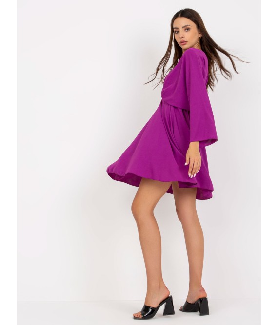Tamsiai violetinė suknelė Italy Moda-DHJ-SK-11981B.19