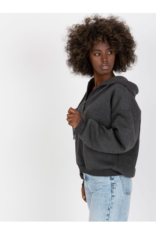 Tamsiai pilkas džemperis Basic Feel Good-RV-BL-7998.72P