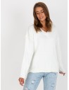 Baltas moteriškas megztinis-LC-SW-0332.17