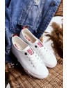 Patogūs balti sneakers bateliai-GG274005 WHITE/RED