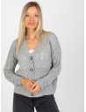 Klasikinis susagstomas moteriškas megztinis-LC-SW-8022.04P