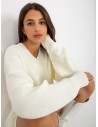 Baltas ilgas megztinis moterims-LC-SW-0341.38P