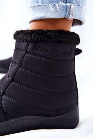 Juodos spalvos šilti žieminiai batai-9SN26-1467 BLK