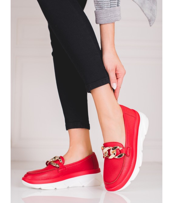 Stilingi aukštos kokybės patogūs raudoni batai-XY23-10843R