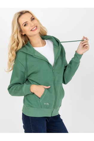 Žalias laisvalaikio džemperis moterims-D10600C02352C4