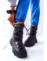 Juodos spalvos šilti žieminiai batai-21SN26-4353 BLK