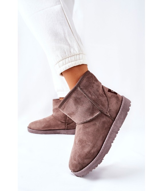 UGG stiliaus rudi patogūs žieminiai batai-9BT26-1470 BROWN