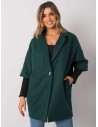 Tamsiai žalias paltas 3/4 rankovėmis-CHA-PL-0409.30X