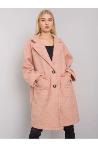 Rožinis moteriškas paltas-TW-PL-BI-21716.28X