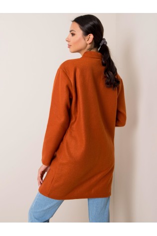 Oranžinis moteriškas paltas-D68500Y01744A6