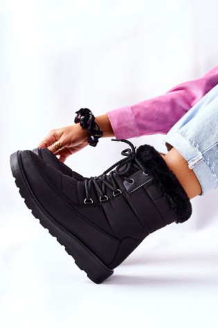 Šilti lengvi ir patogūs žieminiai batai-22-34517 BK