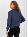 Tamsiai mėlynas džemperis su emblema-RV-BL-8229.69P