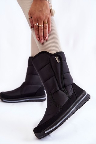 Juodi patogūs šilti žieminiai batai-PROGJ-22-128 BLACK