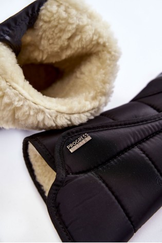 Juodi patogūs šilti žieminiai batai-PROGJ-22-128 BLACK