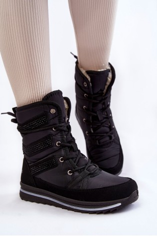 Juodi patogūs šilti žieminiai batai-PROGJ-22-134 BLACK