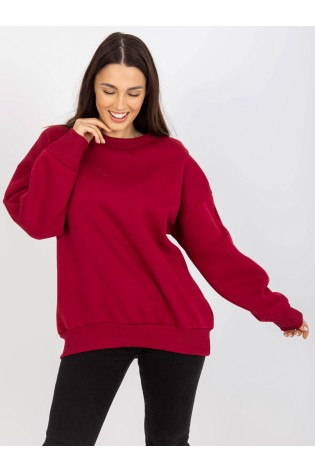 Bordo laisvalaikio džemperis moterims-RV-BL-8360.80P