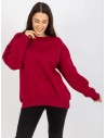 Bordo laisvalaikio džemperis moterims-RV-BL-8360.80P