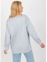 Pilkas kasdieniškas džemperis moterims-VI-BL-094.03P