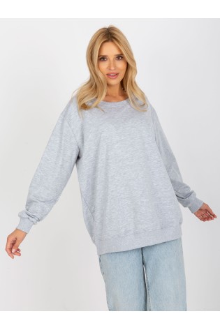 Pilkas kasdieniškas džemperis moterims-VI-BL-094.03P