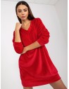 Raudona sportinio stiliaus suknelė kiekvienai dienai-RP-TU-8189.19