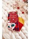 Raudonos kojinės su Kalėdiniais raštais-SK.22957/SNP9062 RED
