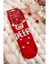 Raudonos kojinės su Kalėdiniais raštais-SK.22958/SNP9062 RED