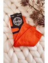 Women's Cotton Socks Navy Pattern Orange-SK.23183/X30090 ORAN