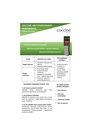 „Coccine“ vidpadžiai nuo prakaitavimo su aktyvuota anglimi-ANTIPERSPIRANT PERFORATED