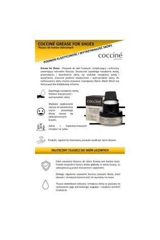 Coccine batų tepalas odos drėkinimui ir apsaugai-COCCINE GREASE FOR SHOES