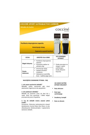 Coccine vidpadžiai Sport Ultra su aktyvia anglimi-SPORT ULTRA - ACTIVE CARBON