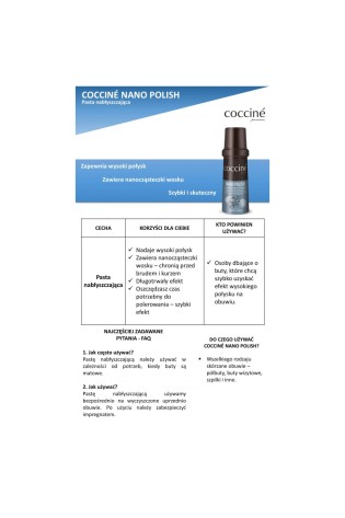 Coccine Nano Polish Gloss batų valiklis-NANO POLISH 75ml