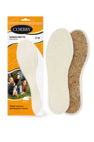 Universalūs kokoso pluošto, mažinantys prakaitavimą vidpadžiai Corbby KOKOS FROTTE-CORBBY KOKOS FROTTE