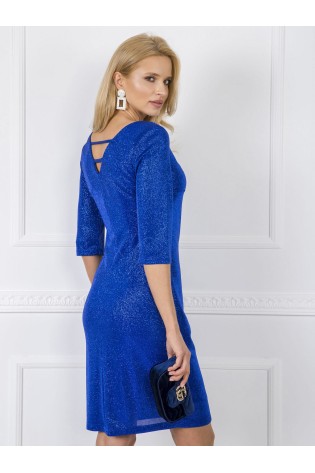 Mėlyna puošni proginė suknelė-NU-SK-1529.32