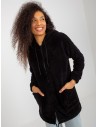 Juodas šiltas džemperis moterims-RV-BL-8435.96P