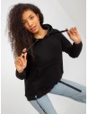 Klasikinis juodas džemperis moterims-TW-BL-BL-1003.95P