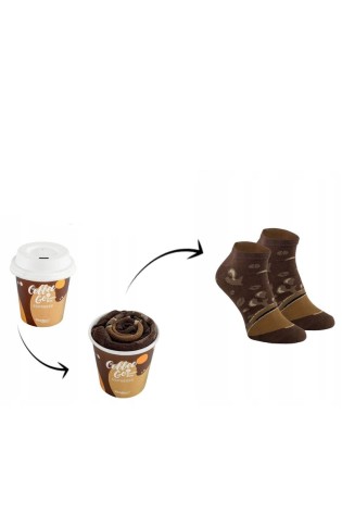 Linksmos kojinės Coffee-Espresso puodelyje,1 pora-SK.23598/ESPRESSO
