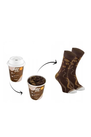 Linksmos kojinės American coffee puodelyje, 1 pora-SK.23599/AMERICANO