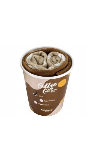 Linksmos kojinės Caffe Latte puodelyje, 1 pora-SK.23601/LATTE