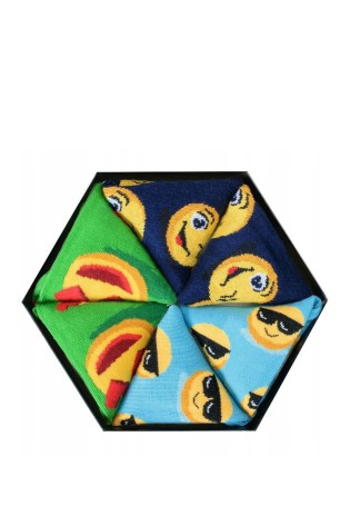 3 poros originalaus dizaino kojinių dėžutėje-SK.23603/LOVEBOX