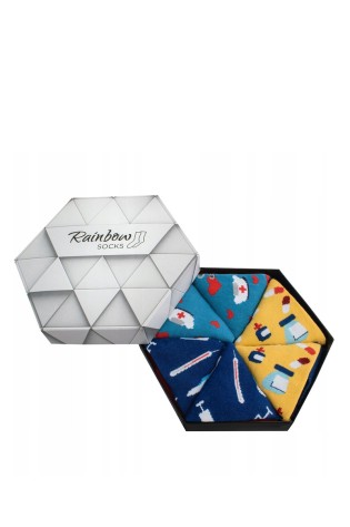 Rainbow Socks For nurses and nurses Of 3 Pairs-SK.23610/NURSEBOX