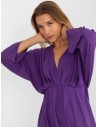 Violetinė kimono stiliaus suknelė-DHJ-SK-11981B.19