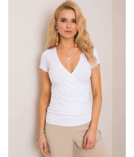 Balti marškinėliai moterims-RV-TS-5636.03X