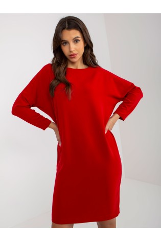 Raudona kimono stiliaus suknelė-NU-SK-1680.77P